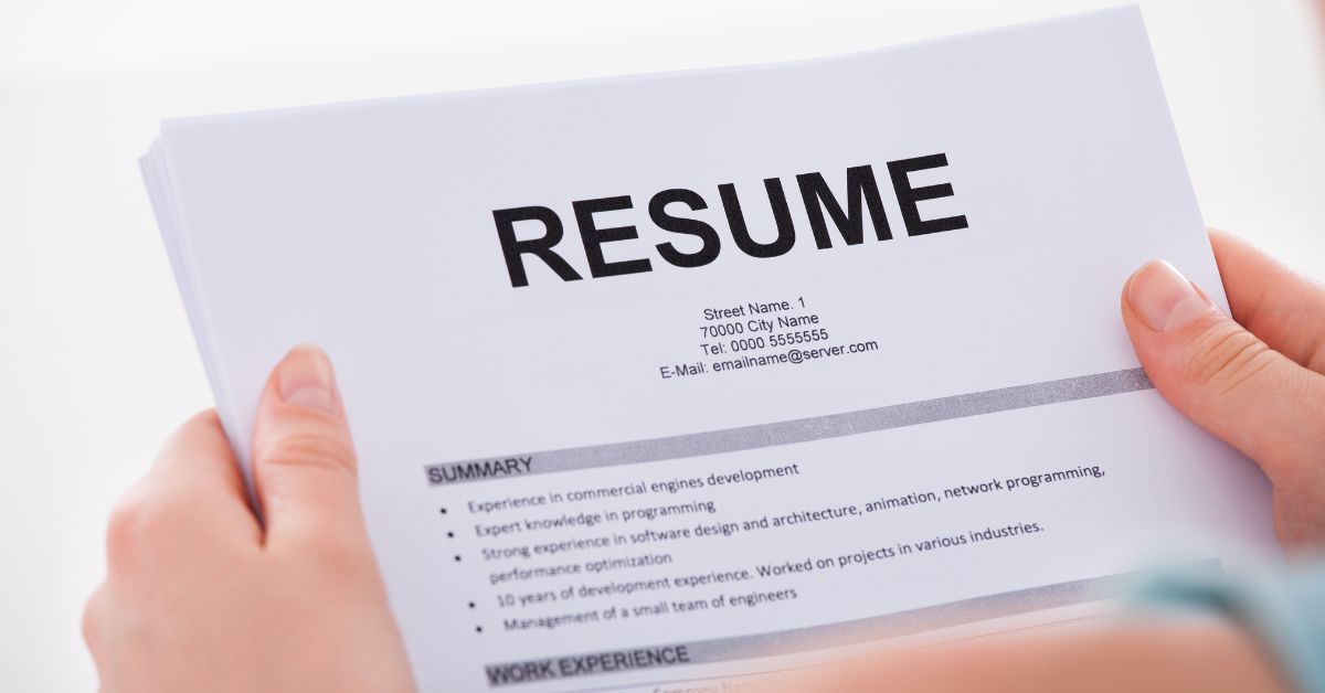 resume format
