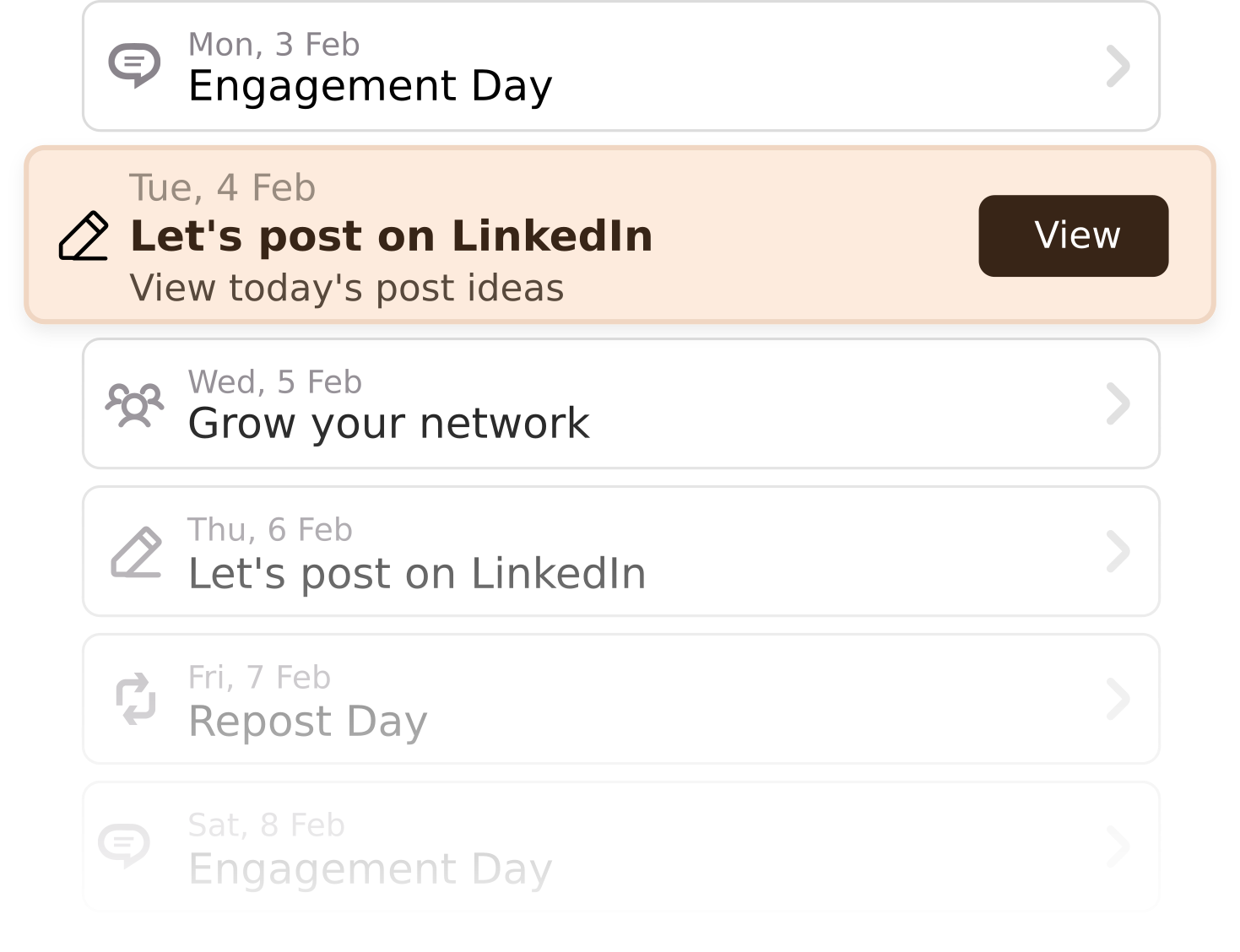 Your Personalized LinkedIn Calendar