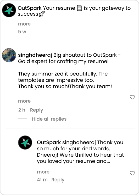 User testimonials
