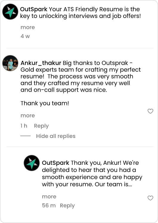 User testimonials