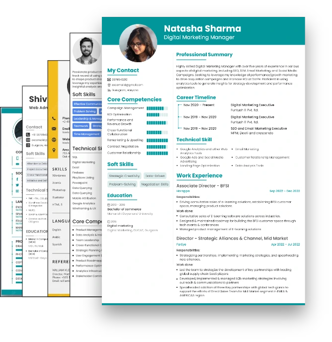 Readymade resume templates