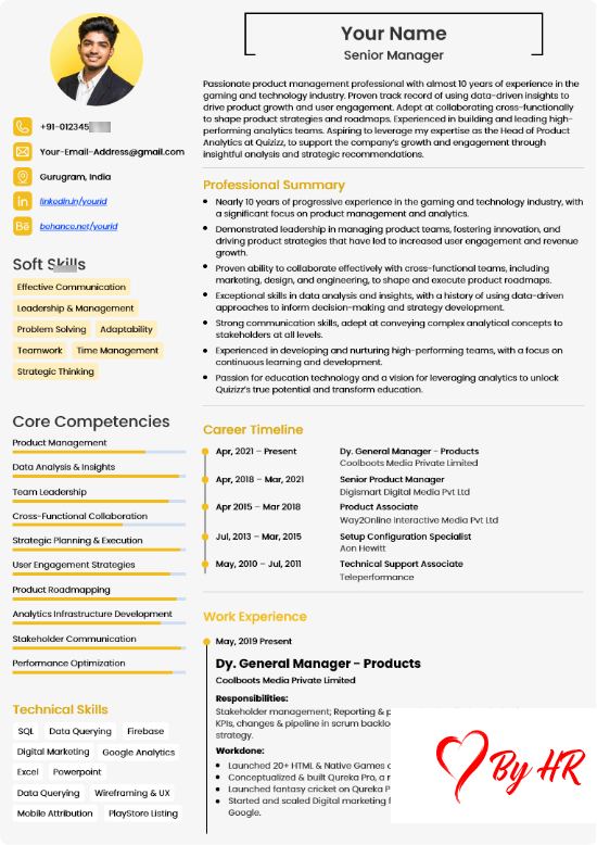 Resume template