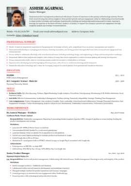 Resume template